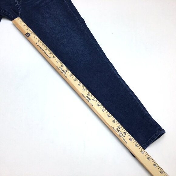 LOFT Women's Jeans The Skinny Button Fly Stretch Dark Wash size 8 length 28" - Picture 6 of 8